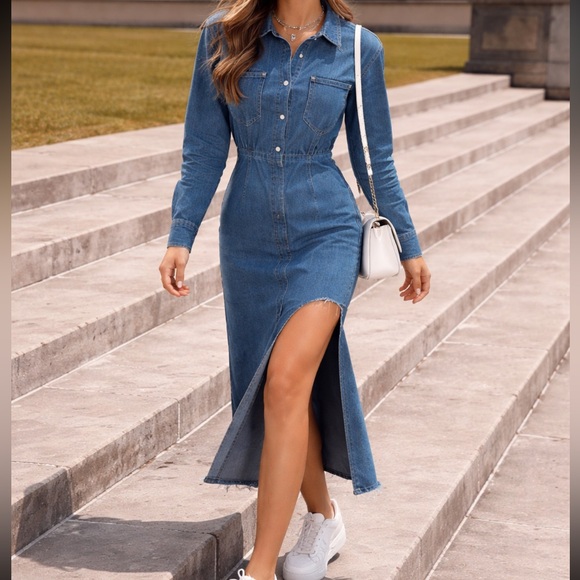 Urbane Dresses & Skirts - Unique Denim DRESS! VERY STYLISH JEANS DRESS! NWOT